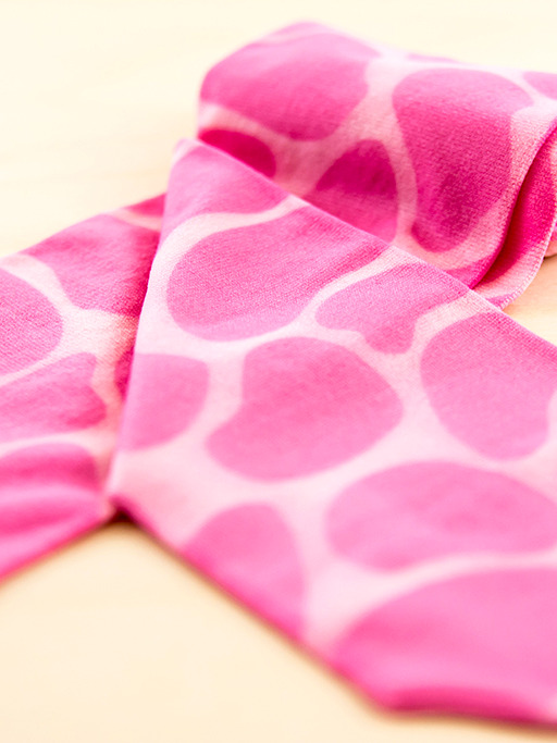 公主童襪粉紅長頸鹿