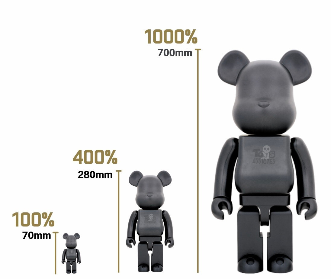 BE@RBRICK 庫柏力克熊ペコちゃんThe overalls girl 100％ ＆ 400 