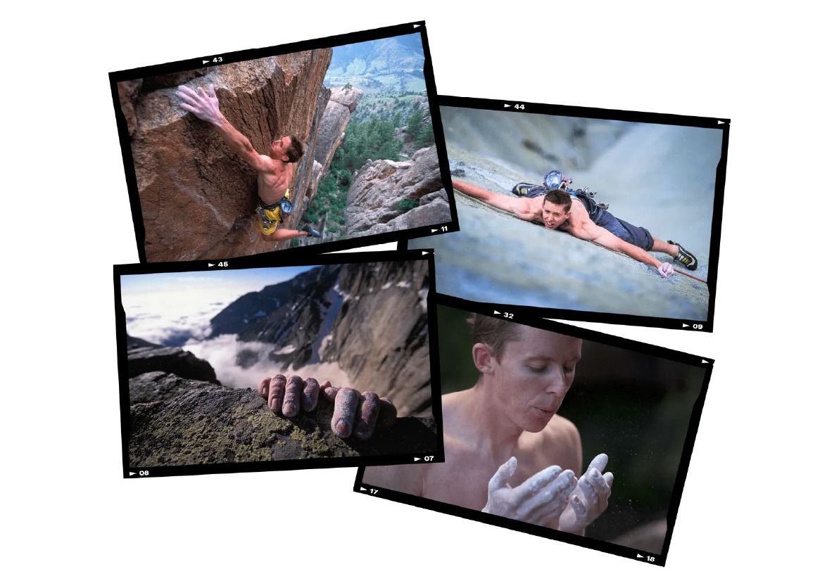 Tommy Caldwell 攀岩及登山時的照片