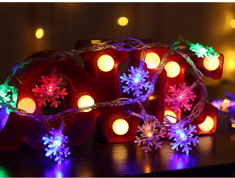 雪花燈串led聖誕樹串燈