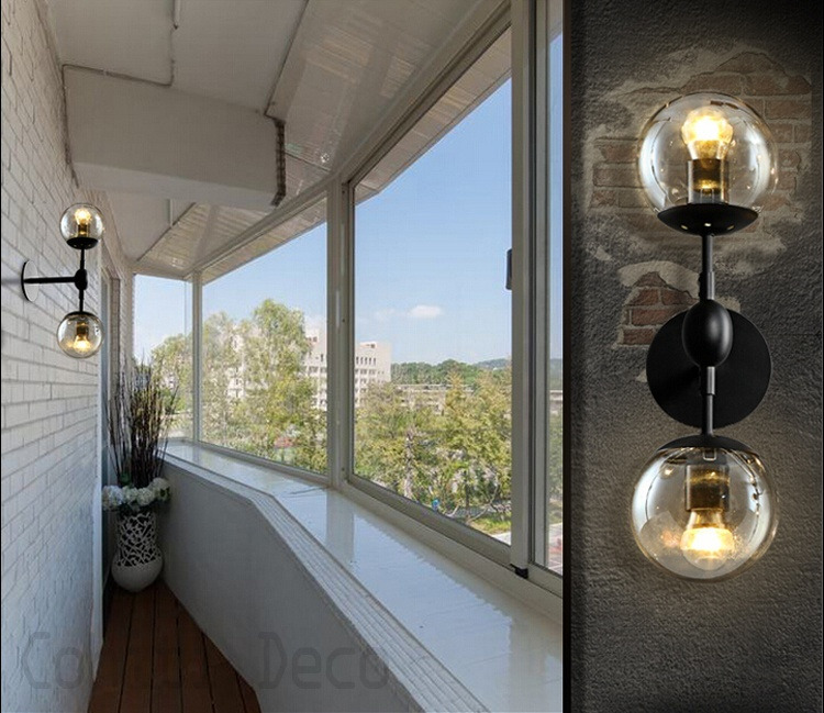 復古玻璃壁燈