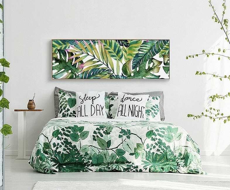 綠植掛畫床頭畫北歐風裝飾畫
