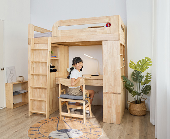 睡寶堡房間組,兒童房,兒童房訂製,實木床