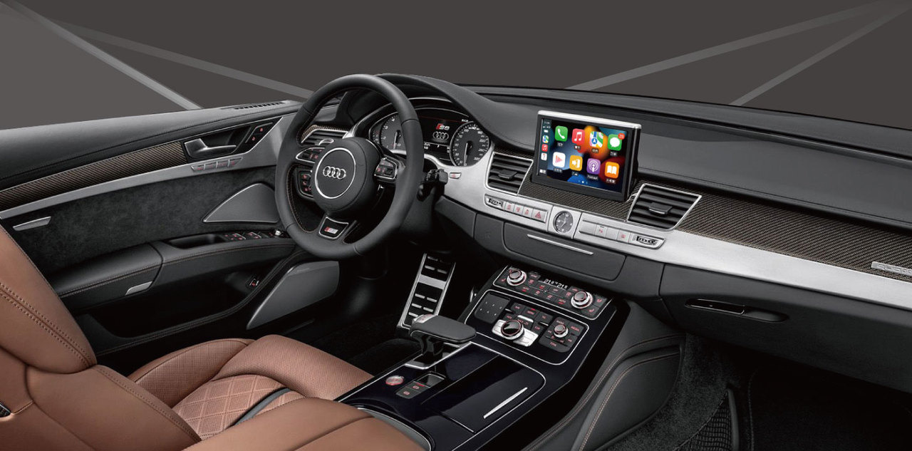 AUDI 奧迪 S8 原車螢幕升級Apple CarPlay