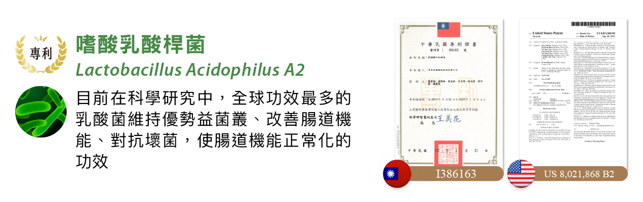 嗜酸乳酸桿菌(Lactobacillus acidophilus PM-A0002(A2))
