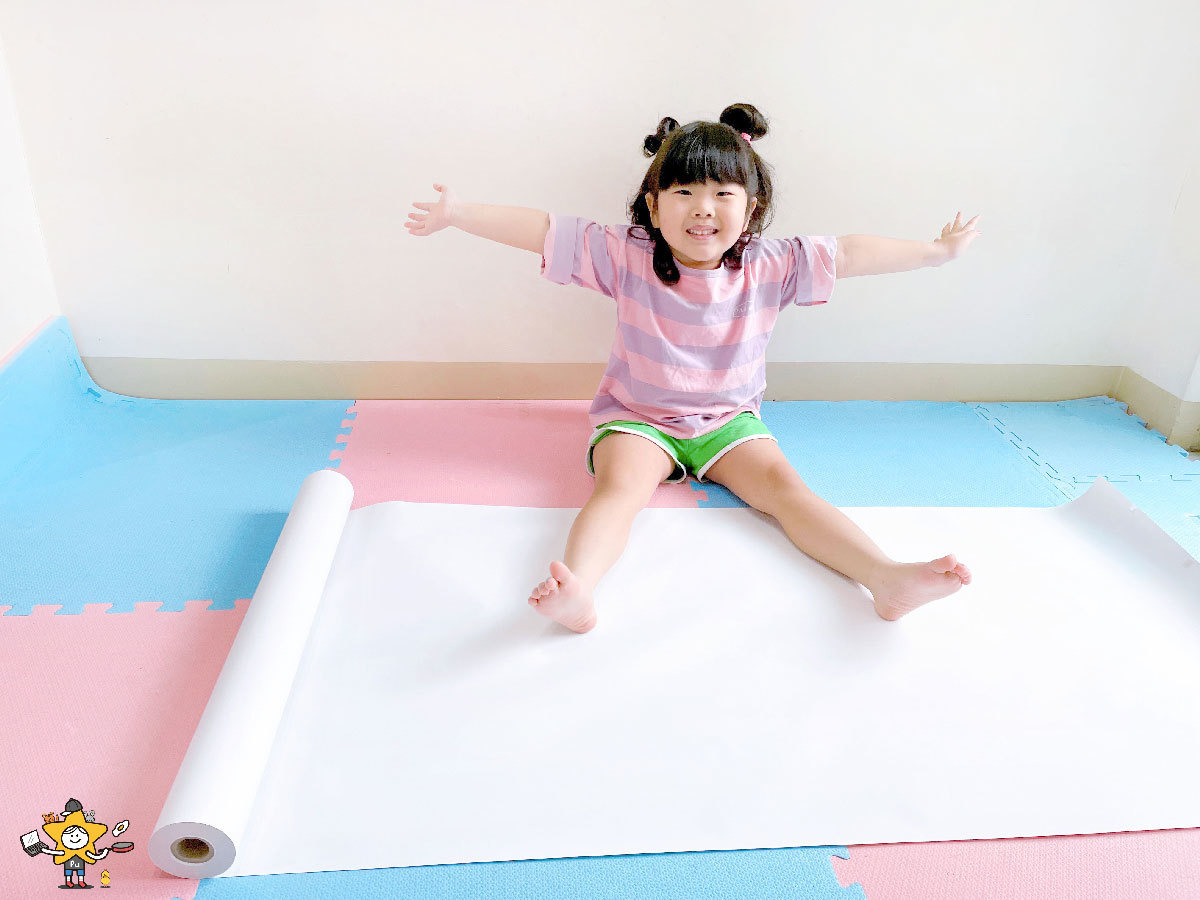 mamayo地毯塗鴉畫紙捲 獨家紙捲心設計不易散開