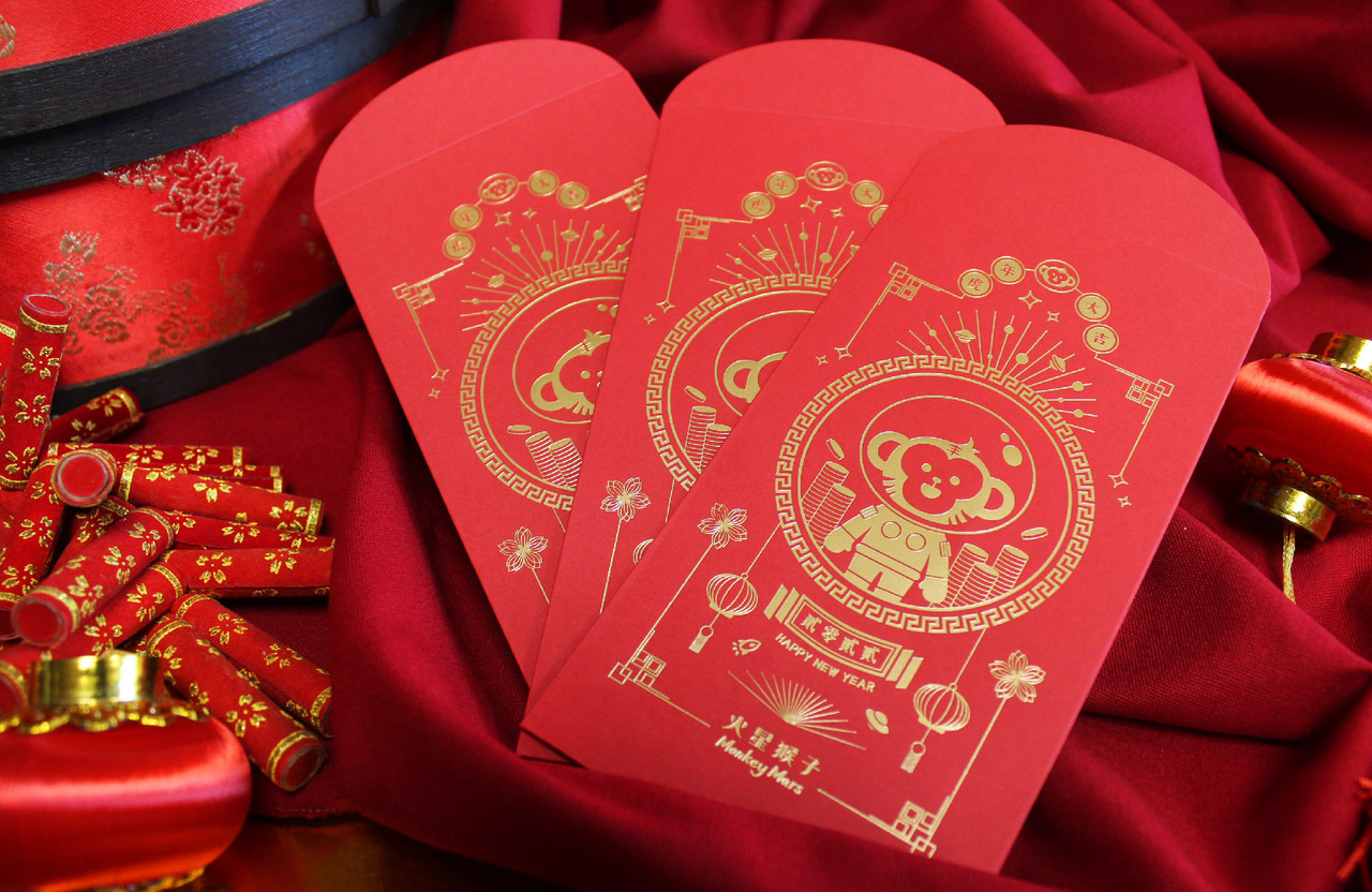 火星猴子新春送禮贈品紅包袋